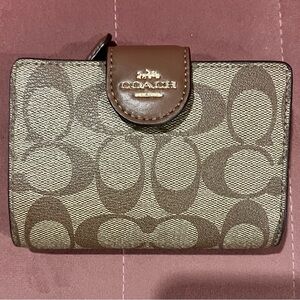 Coach Brown and Tan Wallet